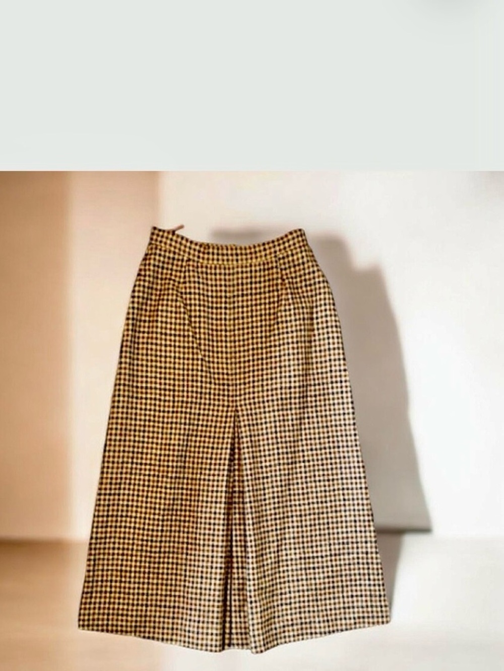 Highland Queen 💯 Pure Virgin Wool Tweed Check Skirt Size 10